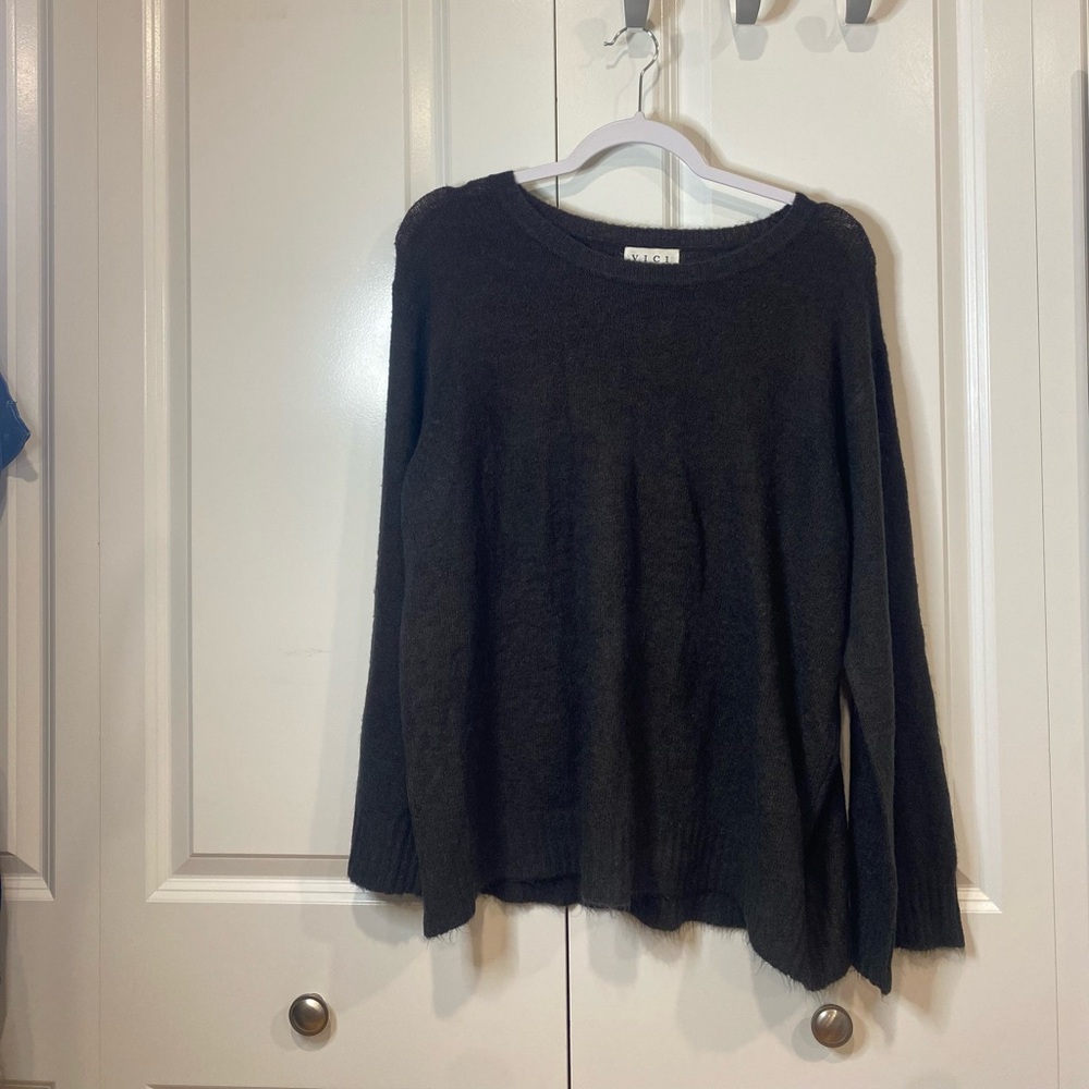 Brownish black blackish brown feels like cashmere sweater